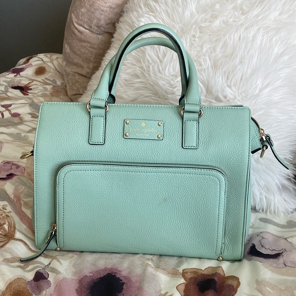 kate spade Handbags - Kate Spade Mint Green Handbag/Purse